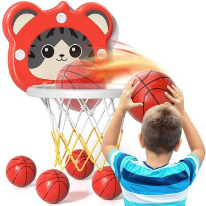 Kids Basketball Hoop Indoor Toys Gifts For 3 4 5 Year Old Boys Kids, Indoor Mini Basketball Hoop Toys For Kids Boys Ages 3-6,Boy Toys 3 4 5 6 Year Old | SHEIN