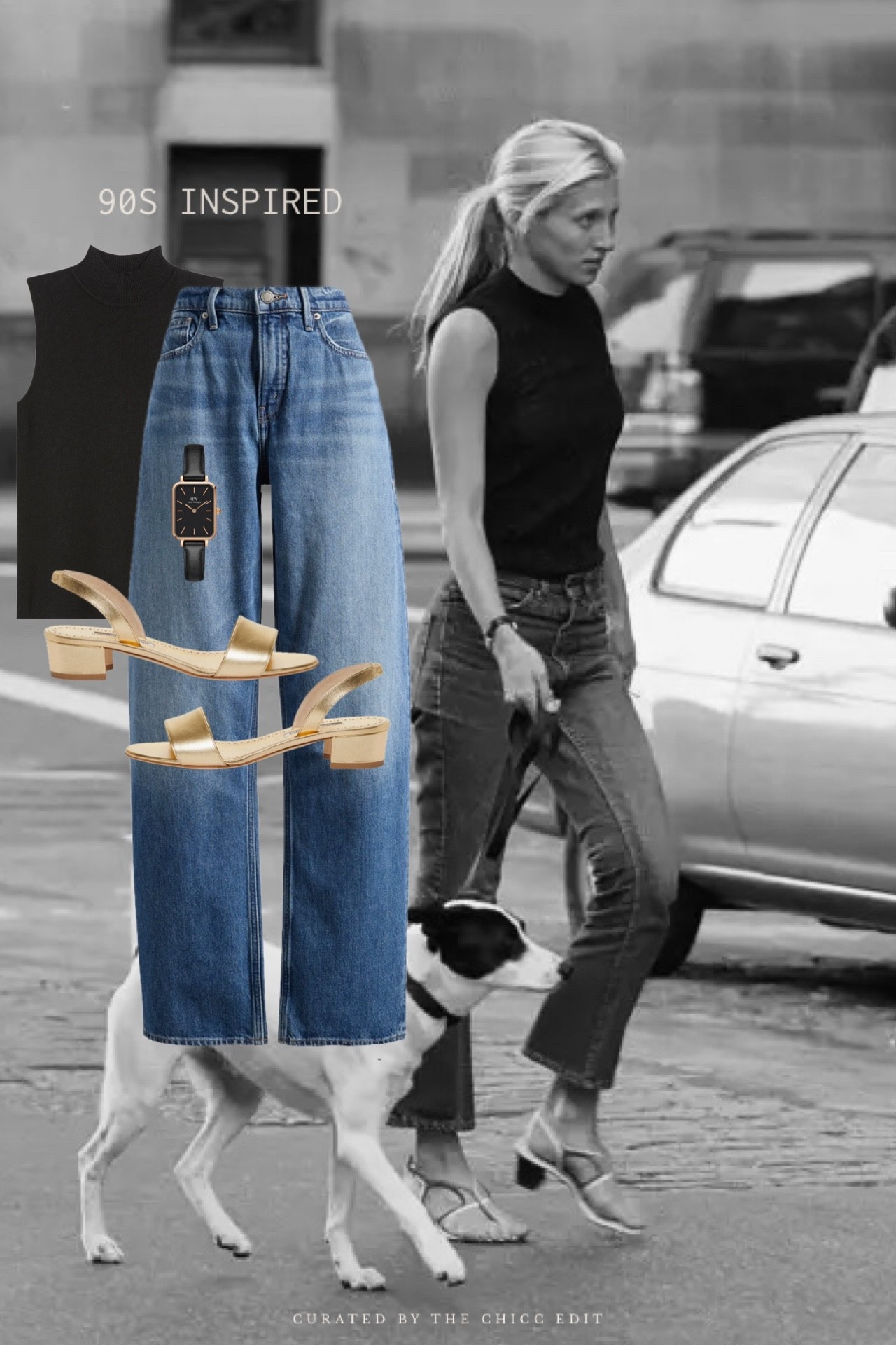 90s Inspired 

#jeans #sandals #tanktop #watch #outfit 

#LTKMothersDay #LTKootd #LTKgrwm