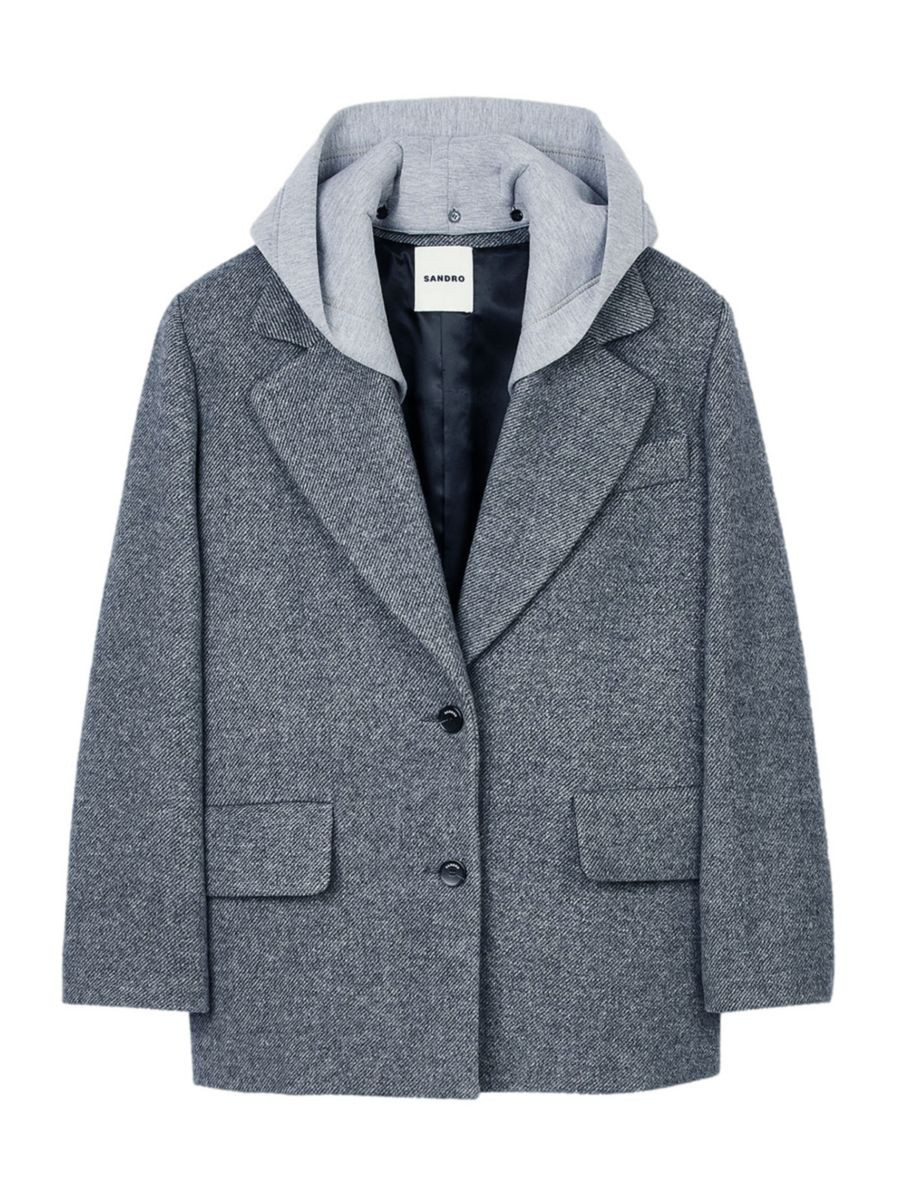 Coat with Removable Hood | Saks Fifth Avenue