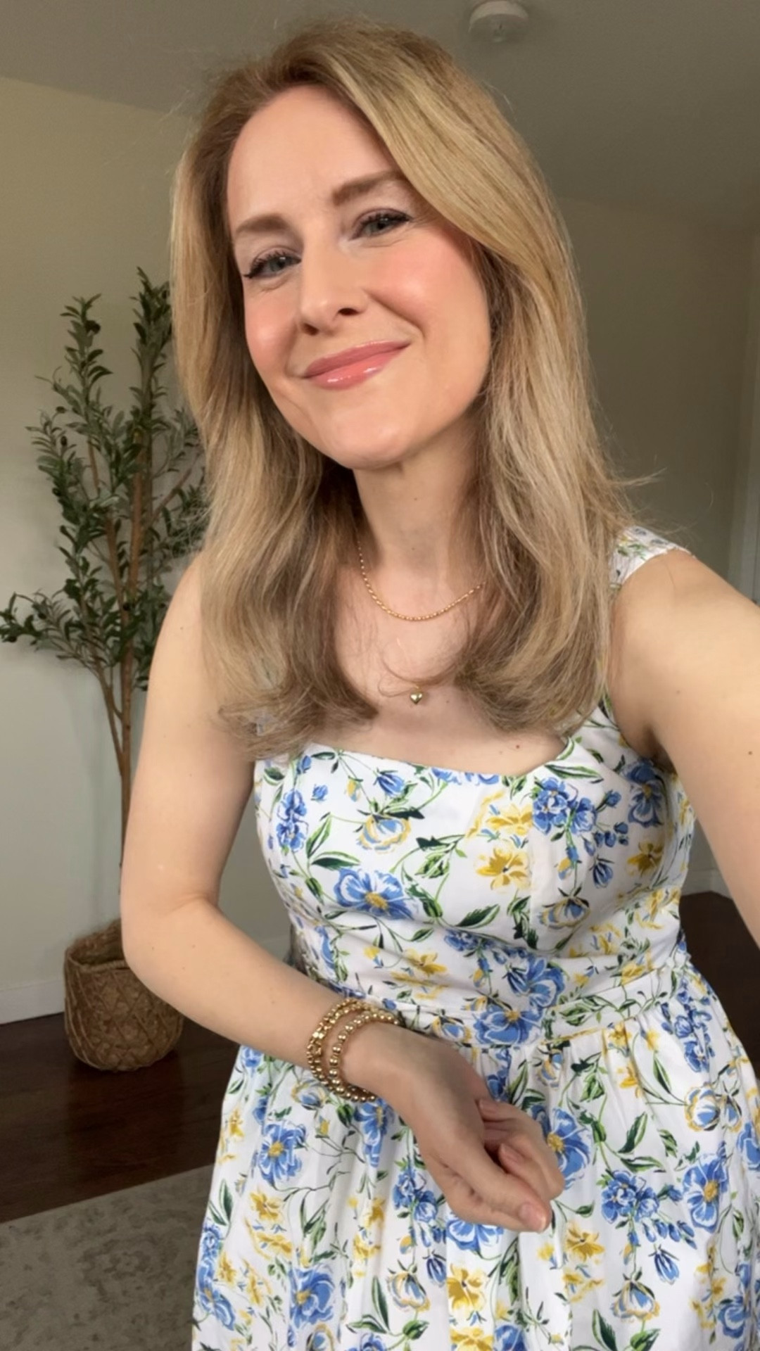 Walmart spring dress, cotton, pockets, zipper entry at the back. Strap was slipping off for me but you could fix this with a pin or the Amazon stitch tool (I’ll link it!). Also comes in blue plaid. #walmartfashion 

#LTKootd #LTKWedding