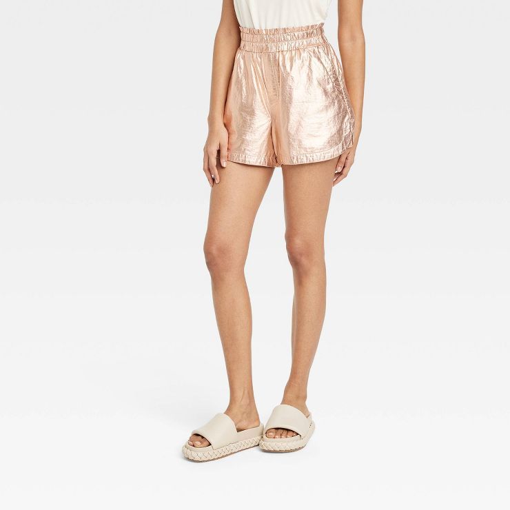 Women's High-Rise Pull-On Crepe Shorts - A New Day™ | Target