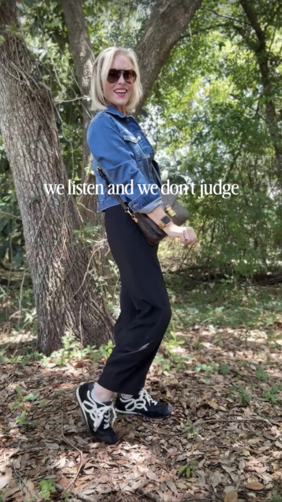 We listen and we don’t judge… 😂

Yes… these are the real Ruti pants.

Sometimes I buy the original. Sometimes I buy the look-for-less version. It really just depends on the piece.

I’ve learned that not everything has to be all-or-nothing. Some things are worth the splurge, and some affordable finds are so good they’re all you need.

Now I’m curious… when it comes to clothes, are you a splurge, save, or mix-of-both kind of shopper? Tell me below! 👇🏼 


#womenover50style #midlifefashion #ruti #everydaystyle #getyourcolonoscopy

#LTKOver40 #LTKootd #LTKTall