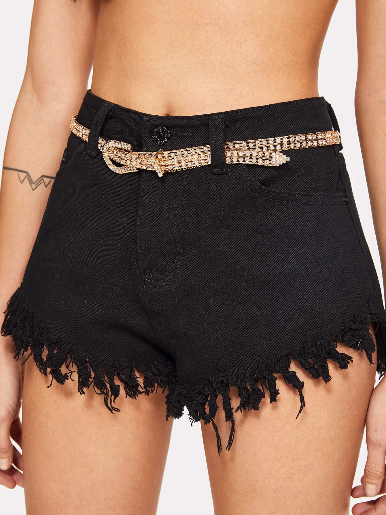 Rhinestone Metal Belt | SHEIN