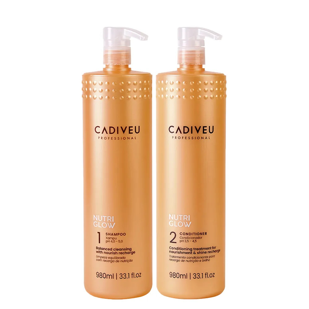 Kit Cadiveu Nutri Glow - Shampoo 980 ml + Condicionador 980 ml - AMOBELEZA - Produtos para Cabelo... | Amobeleza (BR)