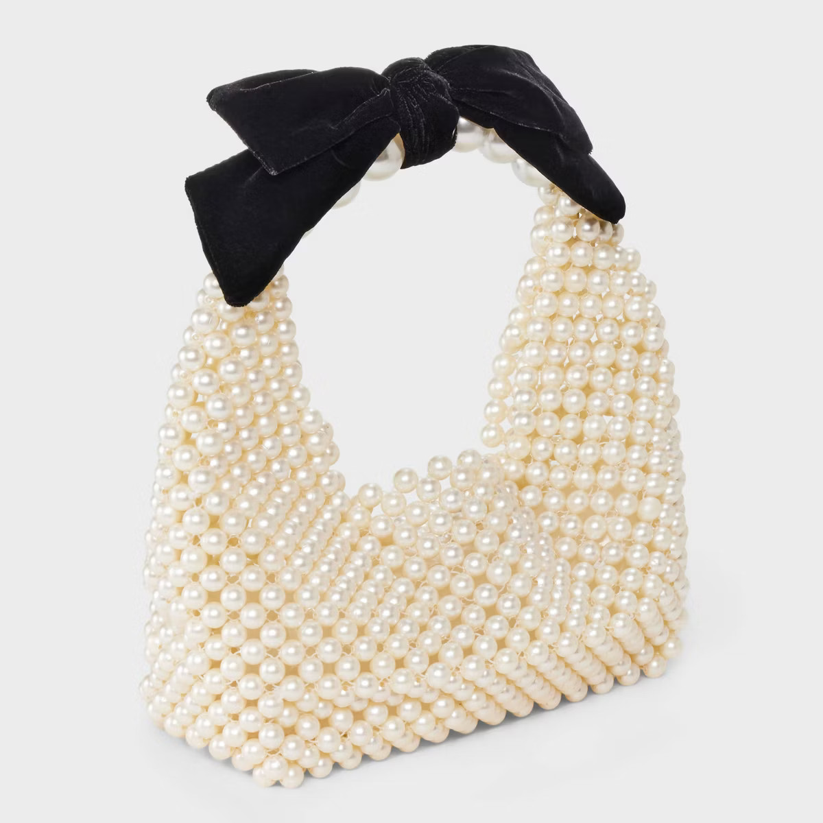 Beaded Pearl Bow Shoulder Bag - A New Day™ Off-White | Target