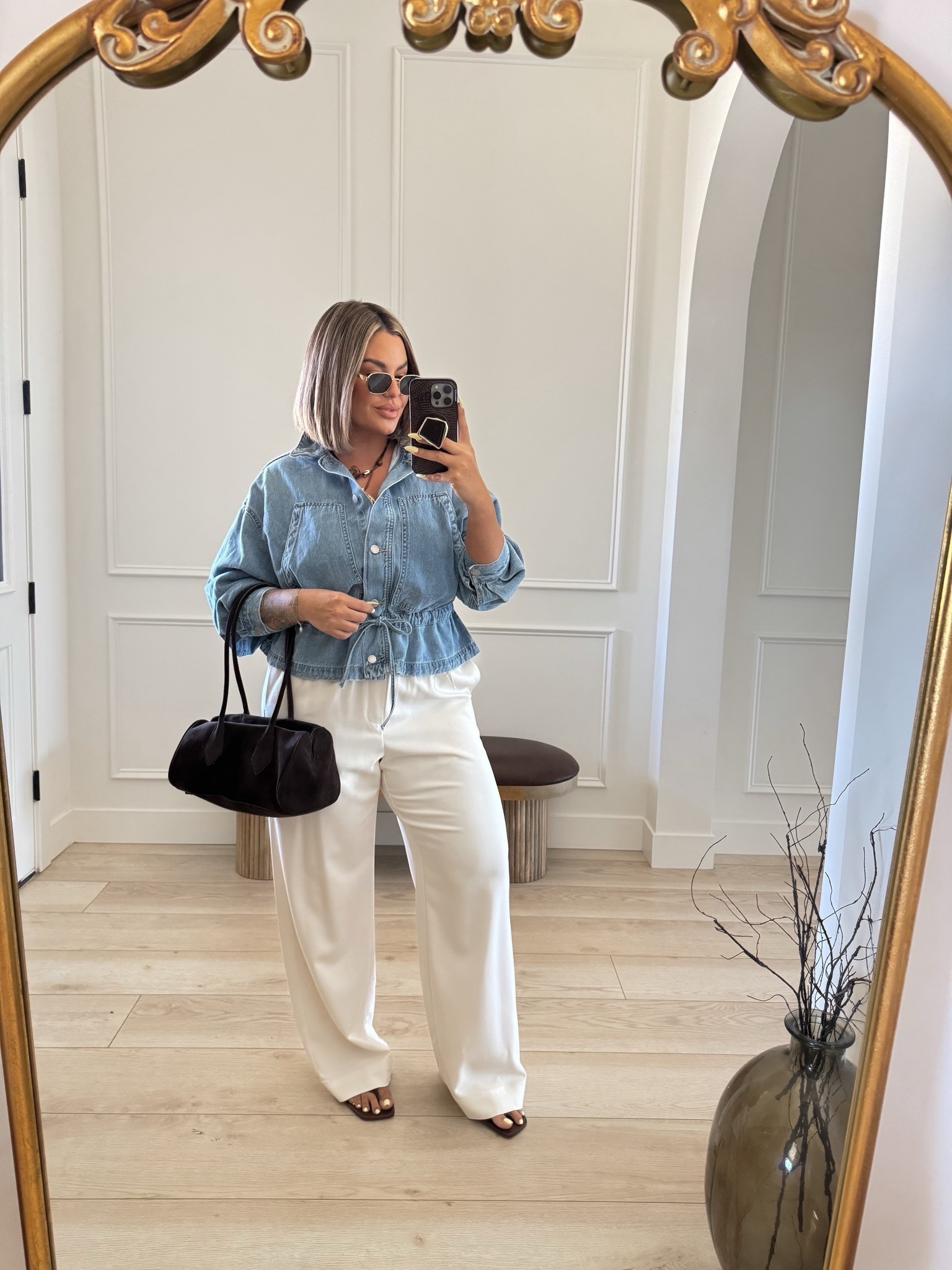 Jacket L 
Pants XL long ( dupe for Aritzia lodge pants) 
#target #denim #pants #midsize 


Follow my shop @shaynaslife on the @shop.LTK app to shop this post and get my exclusive app-only content!

#liketkit 
@shop.ltk
https://liketk.it/67e9Y

#LTKMidsize #LTKSaleAlert #LTKootd