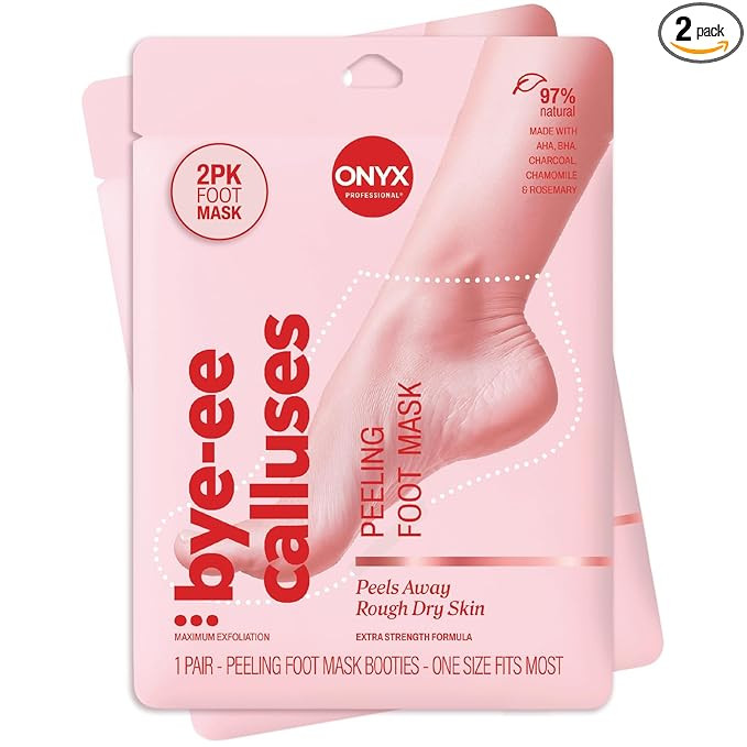 Onyx Professional Foot Peel Mask Callus Remover, 2 pack - Dead Skin Remover, Foot Exfoliator, Cra... | Amazon (US)