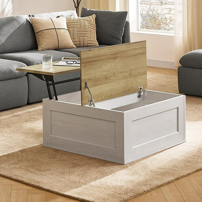 Mopio Blake Lift Top Coffee Table with Storage, Square Wood Coffee Table, Coffee Table with Easy ... | Walmart (US)