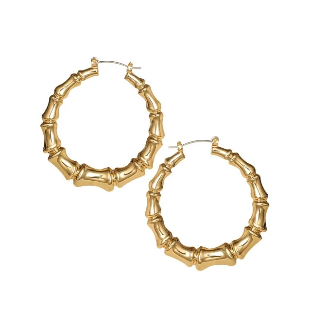 Jessica Simpson Bamboo Hoop Earring - Walmart.com | Walmart (US)