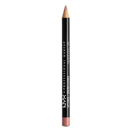 NYX Professional Makeup Slim Lip Pencil, Long-Lasting Creamy Lip Liner, 858 Nude Pink, 0.035 fl oz | Walmart (US)