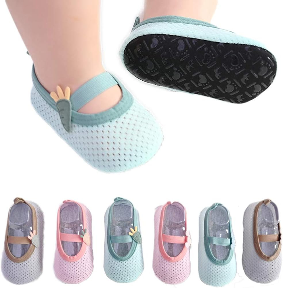 Baby Non-slip Floor Socks - Children's Toddler Cartoon Skidless Socks and Shoes | Amazon (US)