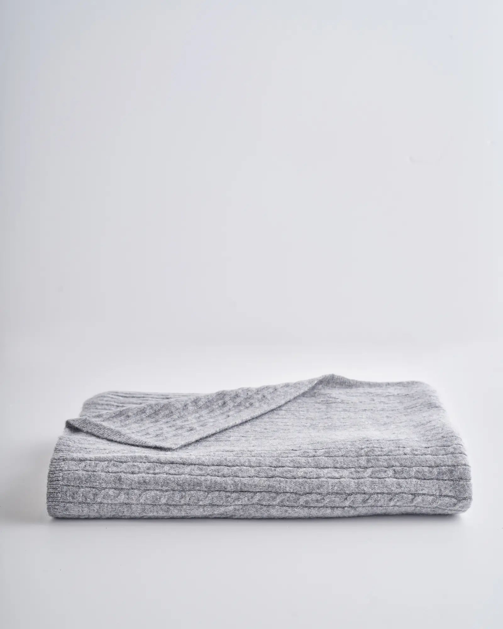 Cable Knit Cashmere Throw | Quince