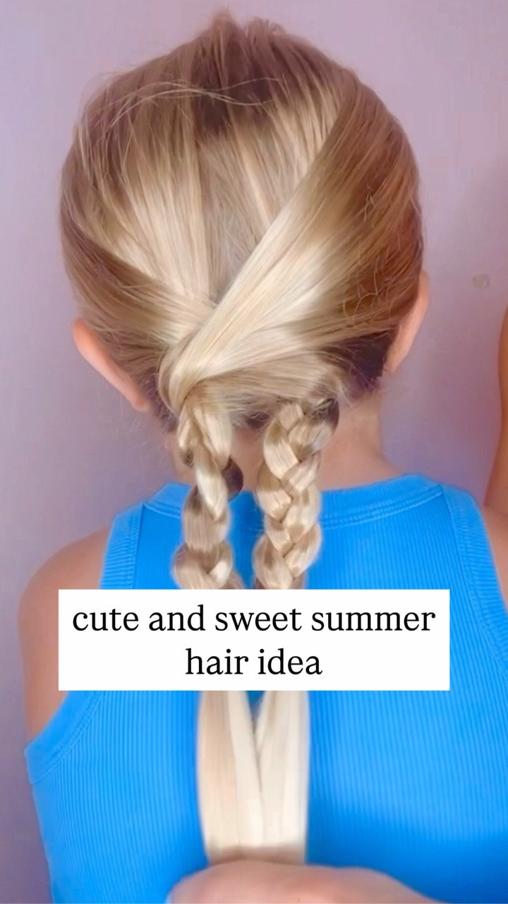 CUTE HAIRSTYLE FOR GIRLS 🩷 This is such a cute and easy hairstyle! I love these! Excited to share my favorite hair products with you. Then Love for you to follow us for our daily hairstyles! ￼