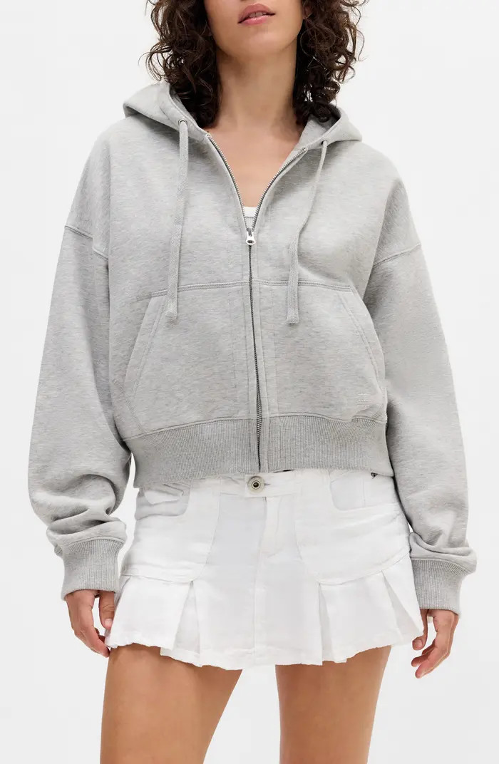Crop Zip-Up Hoodie | Nordstrom
