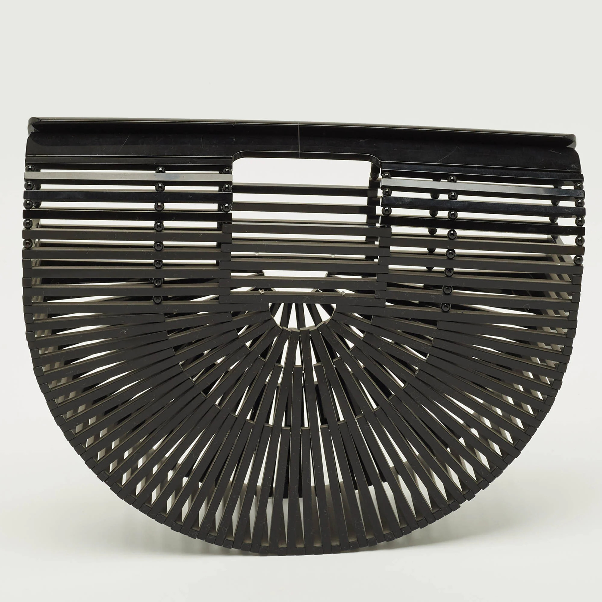 Cult Gaia Ark Black Acrylic Clutch | Shop Simon