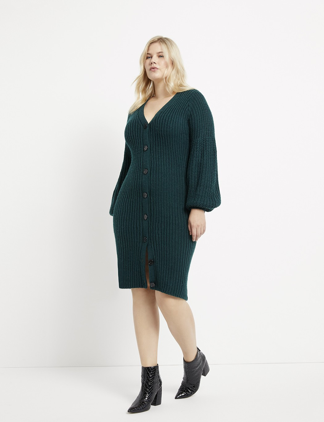 Cardigan Sweater Dress | Eloquii