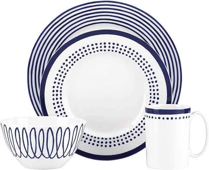 Kate Spade New York 844078 Charlotte Street East 4 Piece Place Setting | Amazon (US)