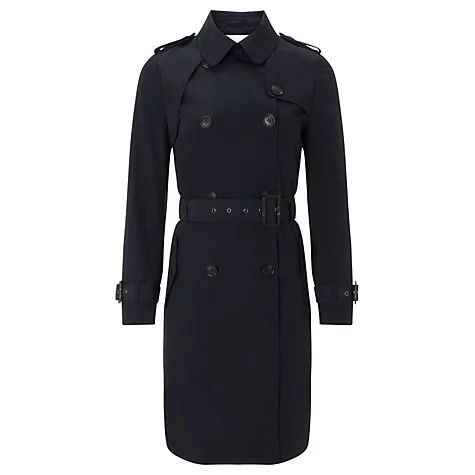 Selected Femme Maji Classic Trench Coat,&nbsp;Navy | John Lewis UK