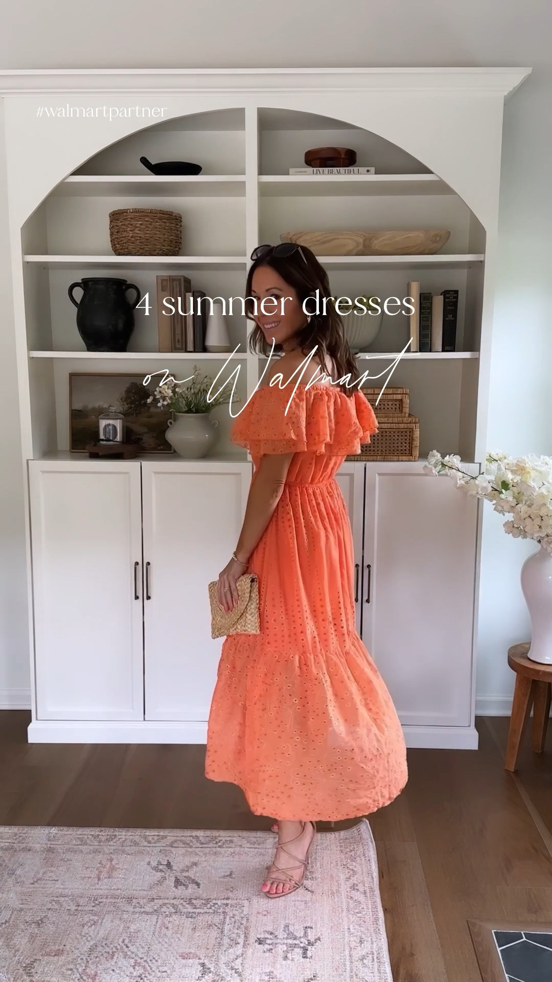 4 summer dresses styled with everything found on Walmart! #walmartpartner Wearing a small in everything. I recommend sizing down in the white 2 piece set though! #walmartfashion 

#LTKSeasonal #LTKunder50 #LTKunder100