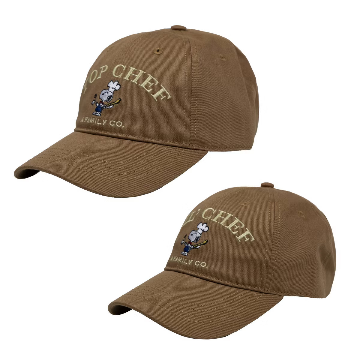 Men's Peanuts Baseball Hat - Brown 2pc | Target