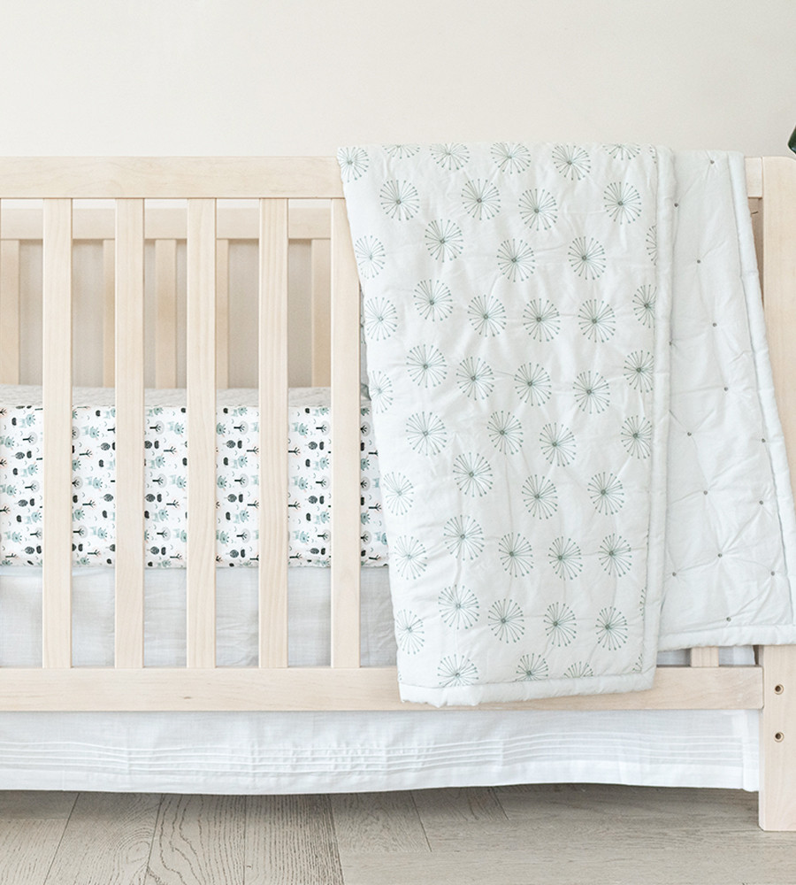 Bamboo Percale Quilt - Burst Honeydew | Cariloha