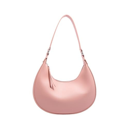 Women Bag Color Shoulder Bag Korean Styles Handbag PU Leather Armpit Bag Half Bag Stylish Underarm Purse | Amazon (US)