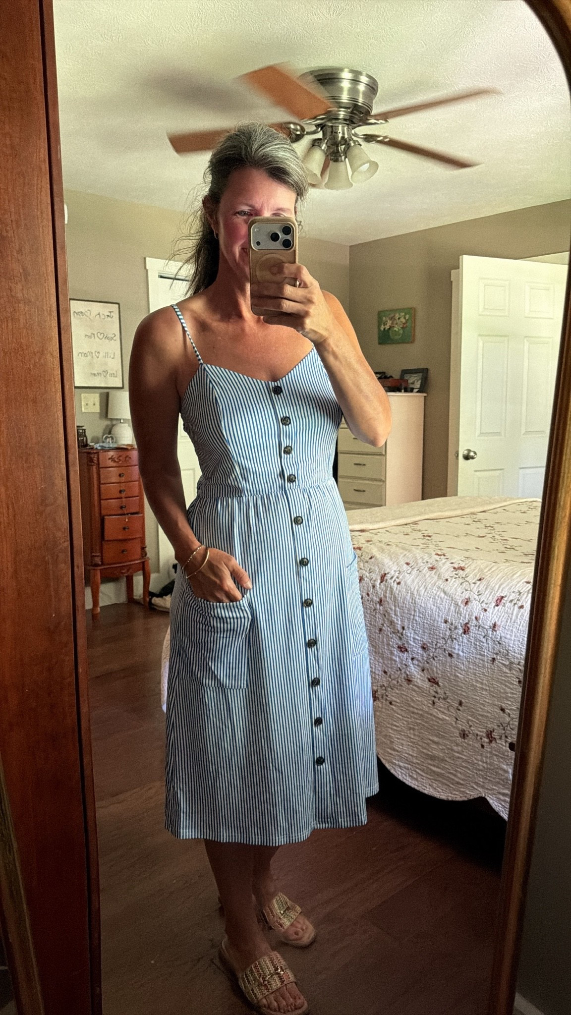 In love with this lightweight knit dress! Perfect for summer or transition to fall with a little sweater!

#LTKootd #LTKOver40 #LTKgrwm