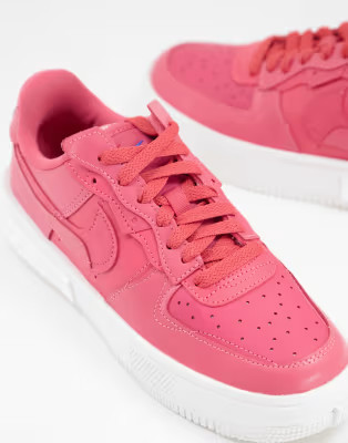 Nike Air Force 1 Fontanka sneakers in archaeo pink | ASOS (Global)