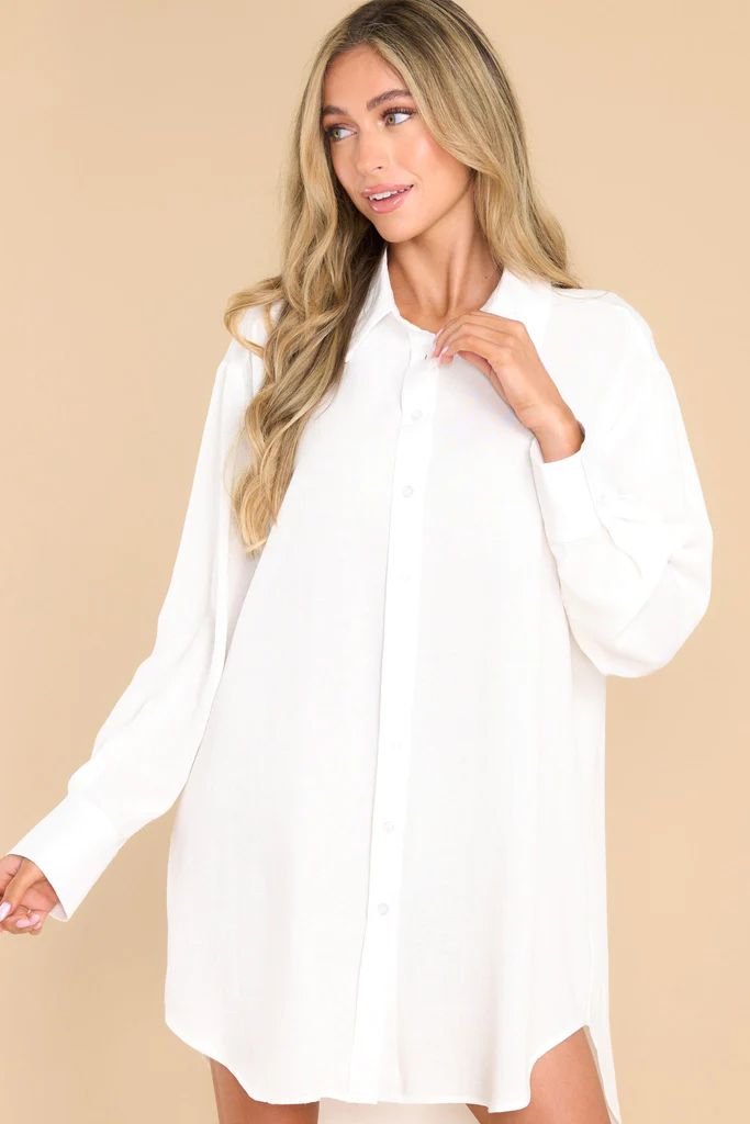 My Everything White Tunic Top | Red Dress 