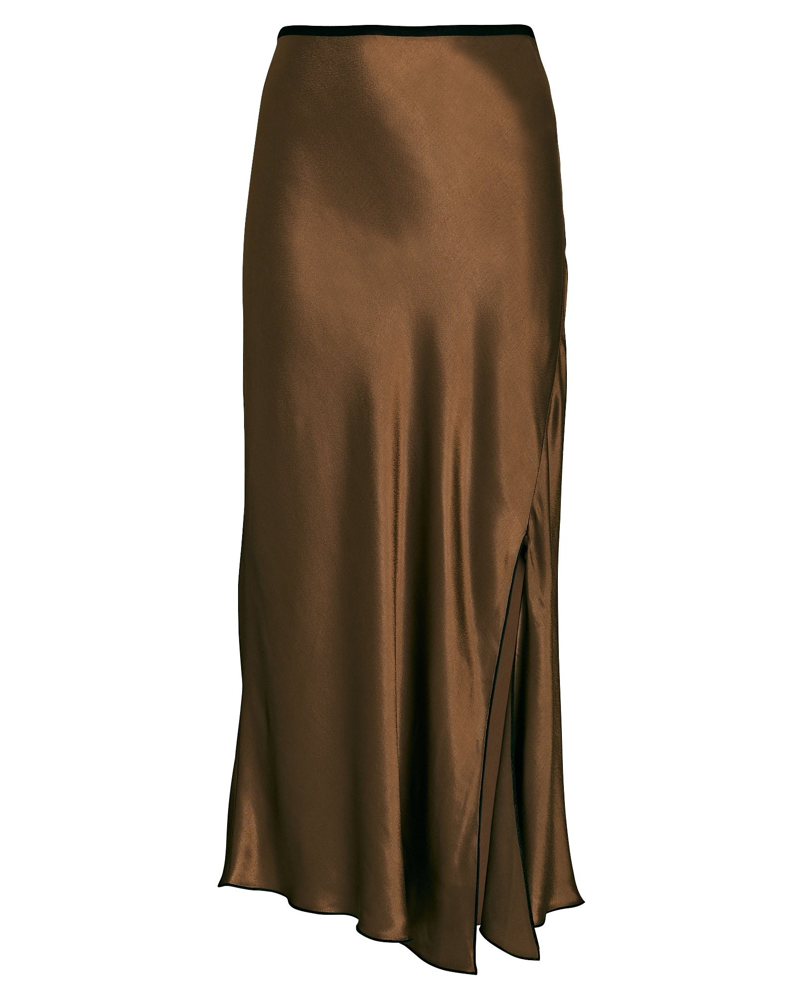 Jada Satin-Crepe Slip Skirt | INTERMIX