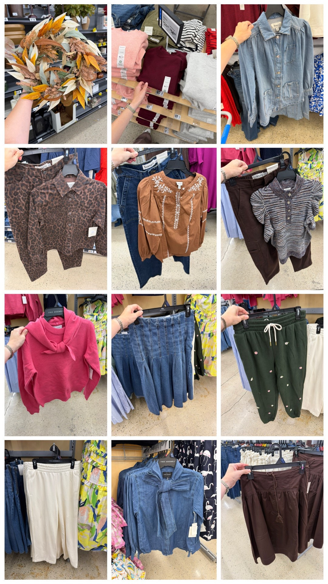 Brand new fall arrivals at Walmart! Lots of new Scenario, Free Assembly and more, sweaters, denim, blouses and more. #walmartfashion