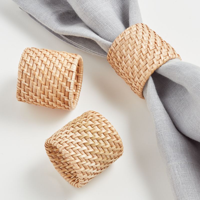 Artesia Natural Napkin Ring + Reviews | Crate & Barrel | Crate & Barrel