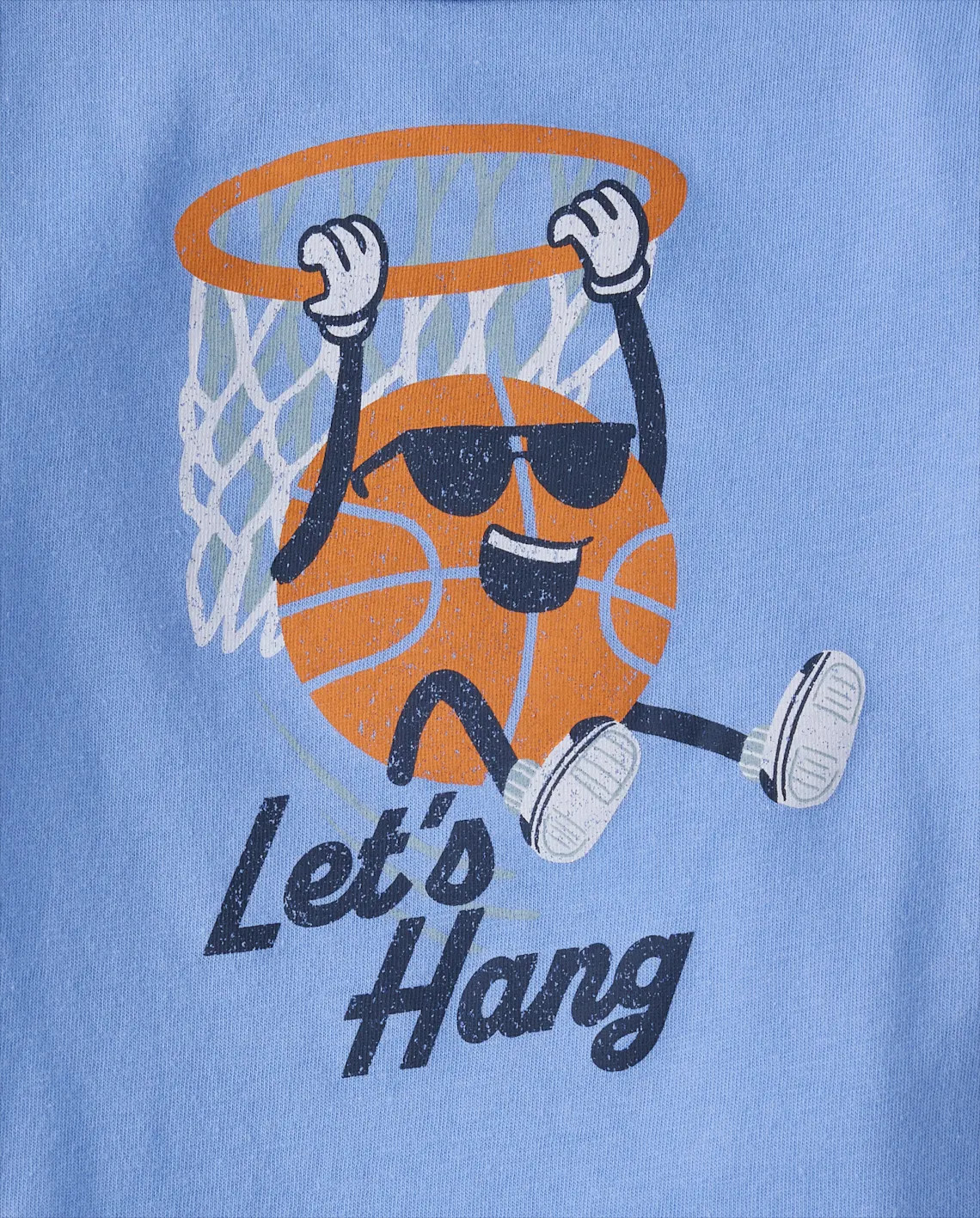 Baby And Toddler Boys Basketball  Graphic Ringer Tee - blue | The Children's Place