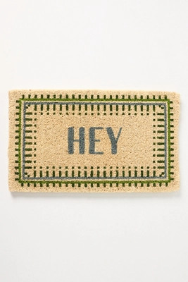 Hey Coir Printed Doormat | Anthropologie (US)