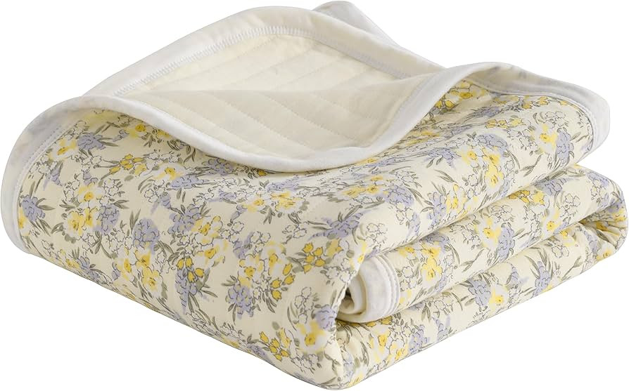 NTBAY Jersey Cotton Quilted Toddler Blanket, Breathable and Warm for Boys and Girls Baby Blanket,... | Amazon (US)