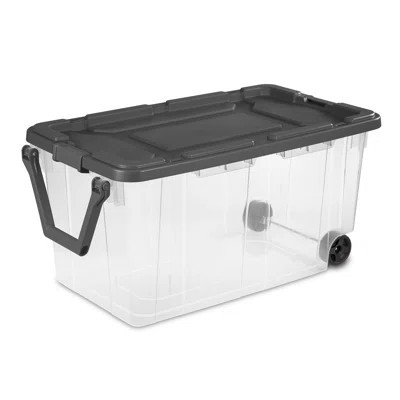 Sterilite Clear Plastic Stacking Storage Containers w/ Lid | Wayfair Professional
