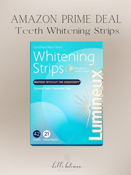 These are the whitening strips I use. Non toxic and great if you have sensitive teeth! 


#LTKunder50 #LTKxPrimeDay #LTKbeauty
