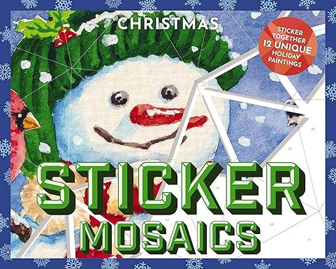 Sticker Mosaics: Christmas: Puzzle Together 12 Unique Holiday Designs | Amazon (US)