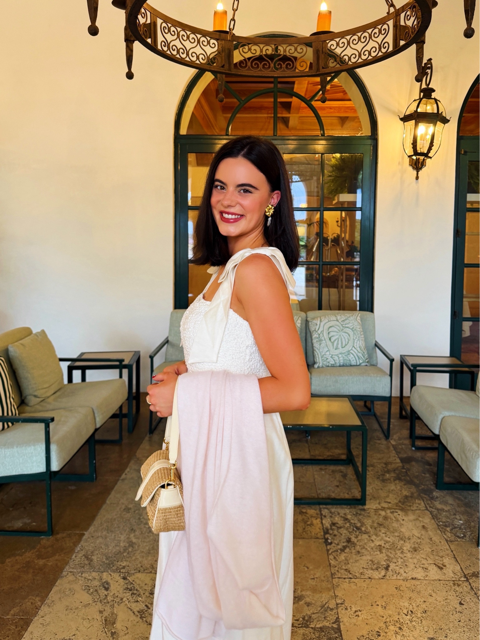 Love this English factory white dress for easy summer looks! I wore mine to dinner with some espadrilles and it was perfect! 