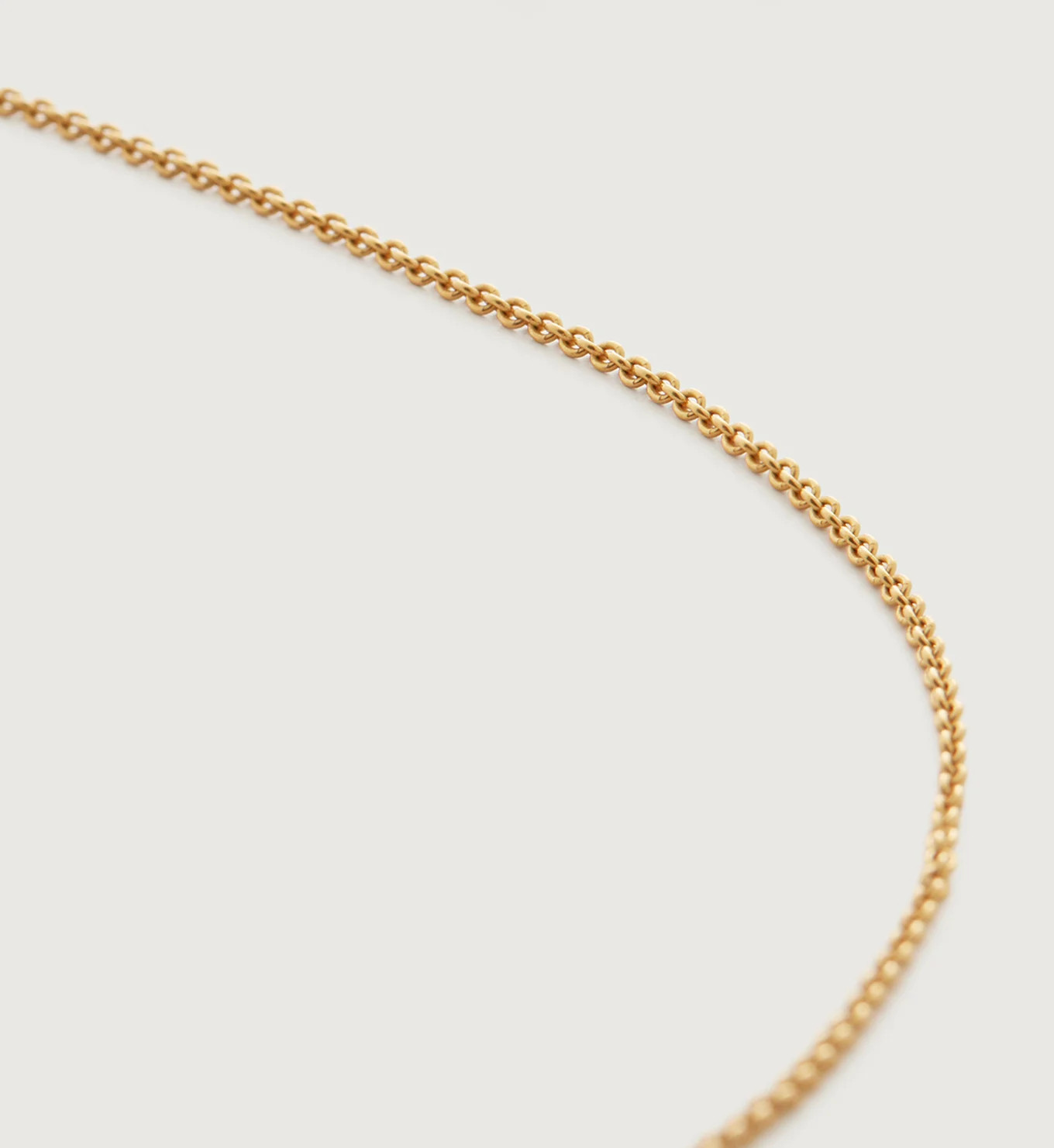 Fine Chain Necklace Adjustable 61cm/24' | Monica Vinader (US)