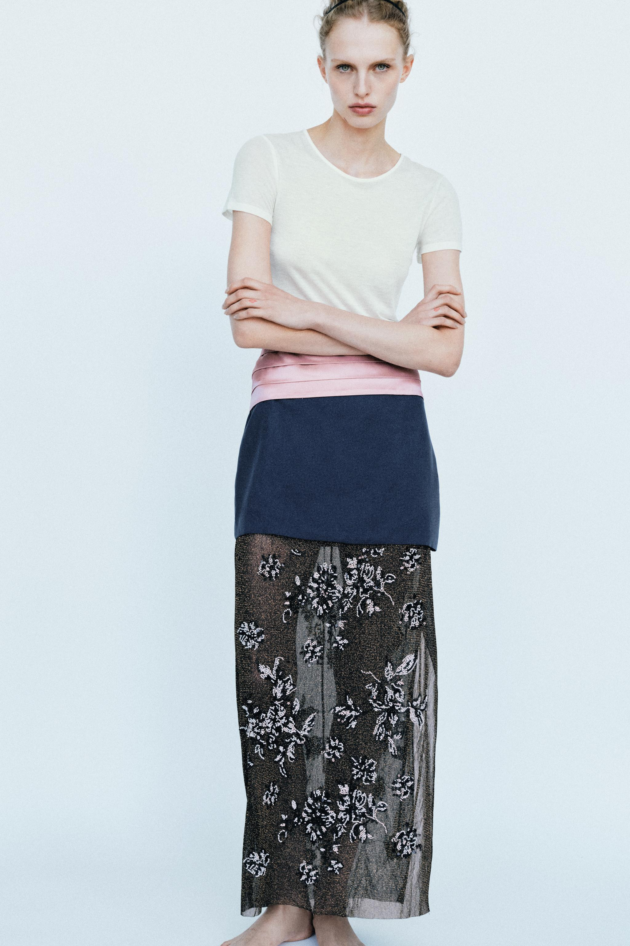 WOOL BLEND SOLID T-SHIRT | Zara US