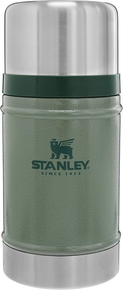 STANLEY Classic Stainless Steel Vacuum Insulated Food Jar, Hammertone Green, 24 OZ / 0.71 L | Amazon (CA)