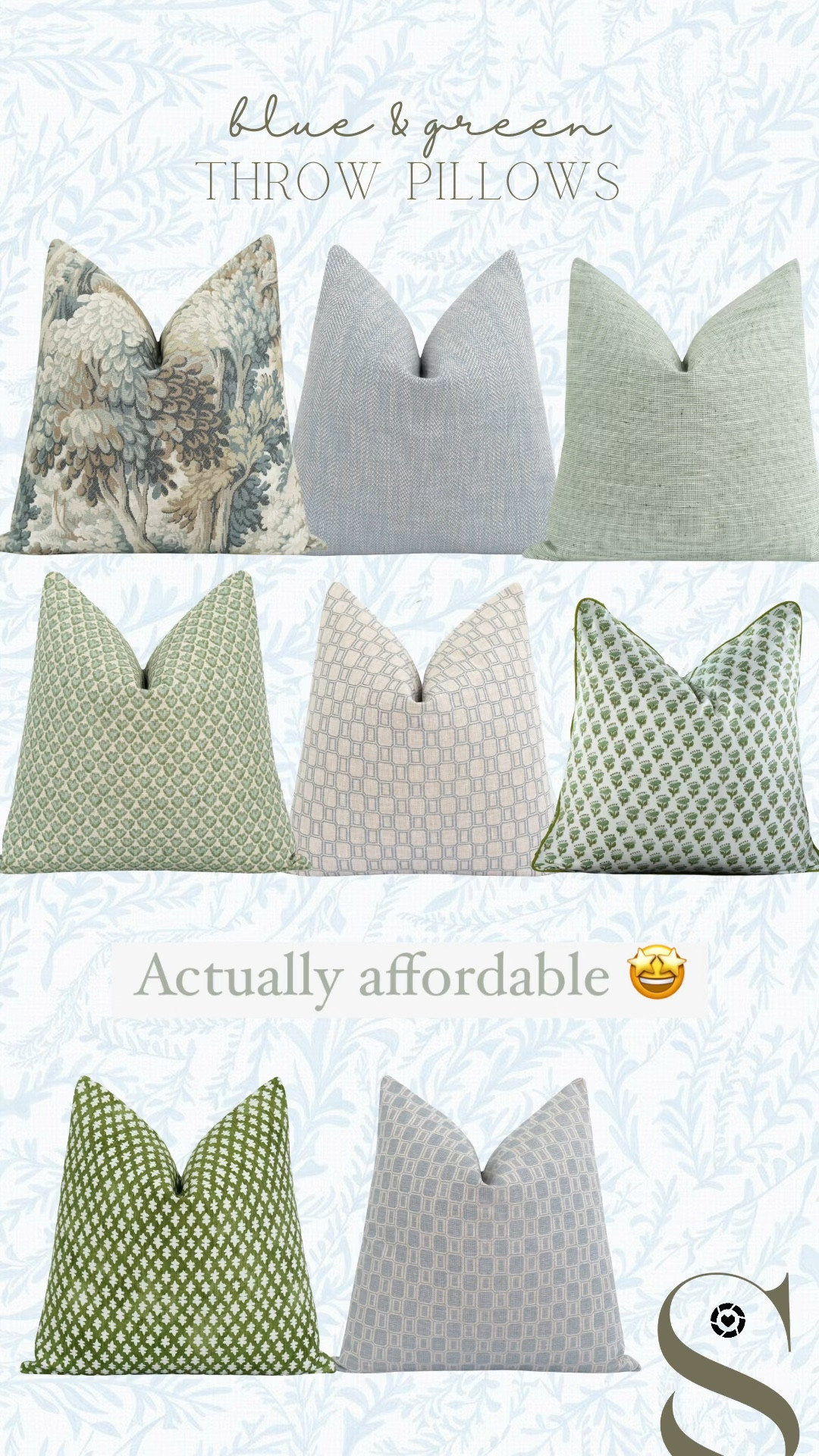 Under $50 throw pillows for the blue and green lovers like me 🩵💚 

#LTKWatchNow #LTKHome #LTKFindsUnder50
