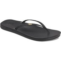Reef Cushion Slim Flip Flops for Women in Black | Glik's