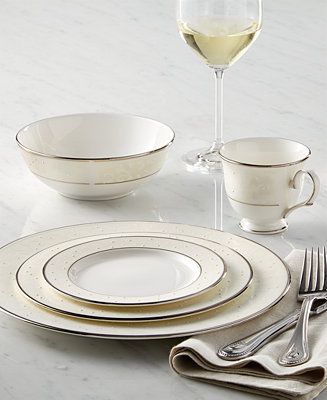 A Lenox classic, Opal Innocence dinnerware is crafted of fine bone china and trimmed in polished ... | Macys (US)