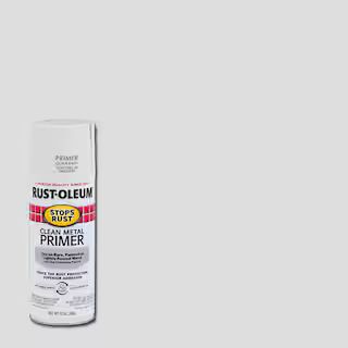 Rust-Oleum Stops Rust 12 oz. Flat White Clean Metal Primer Spray 7780830 - The Home Depot | The Home Depot