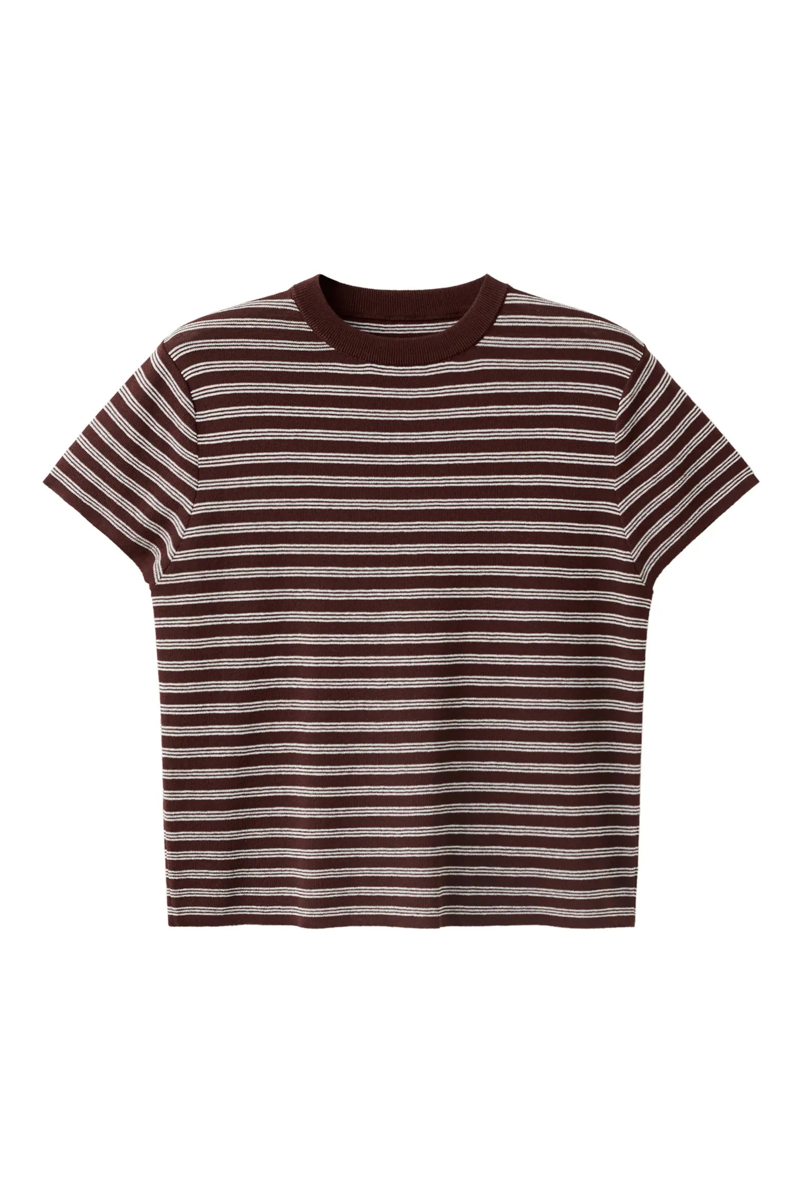 MANGO Striped Ribbed Short Sleeve Sweater (Women) | Nordstrom | Nordstrom