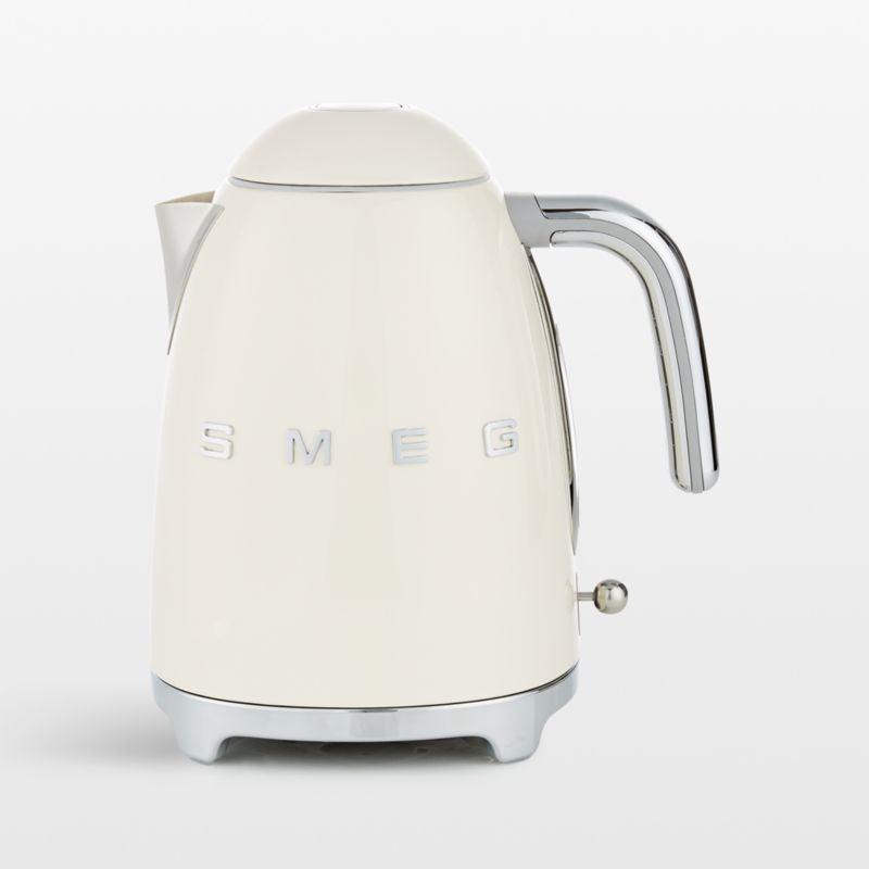 SMEG Cream Retro Electric Tea Kettle + Reviews | Crate & Barrel | Crate & Barrel