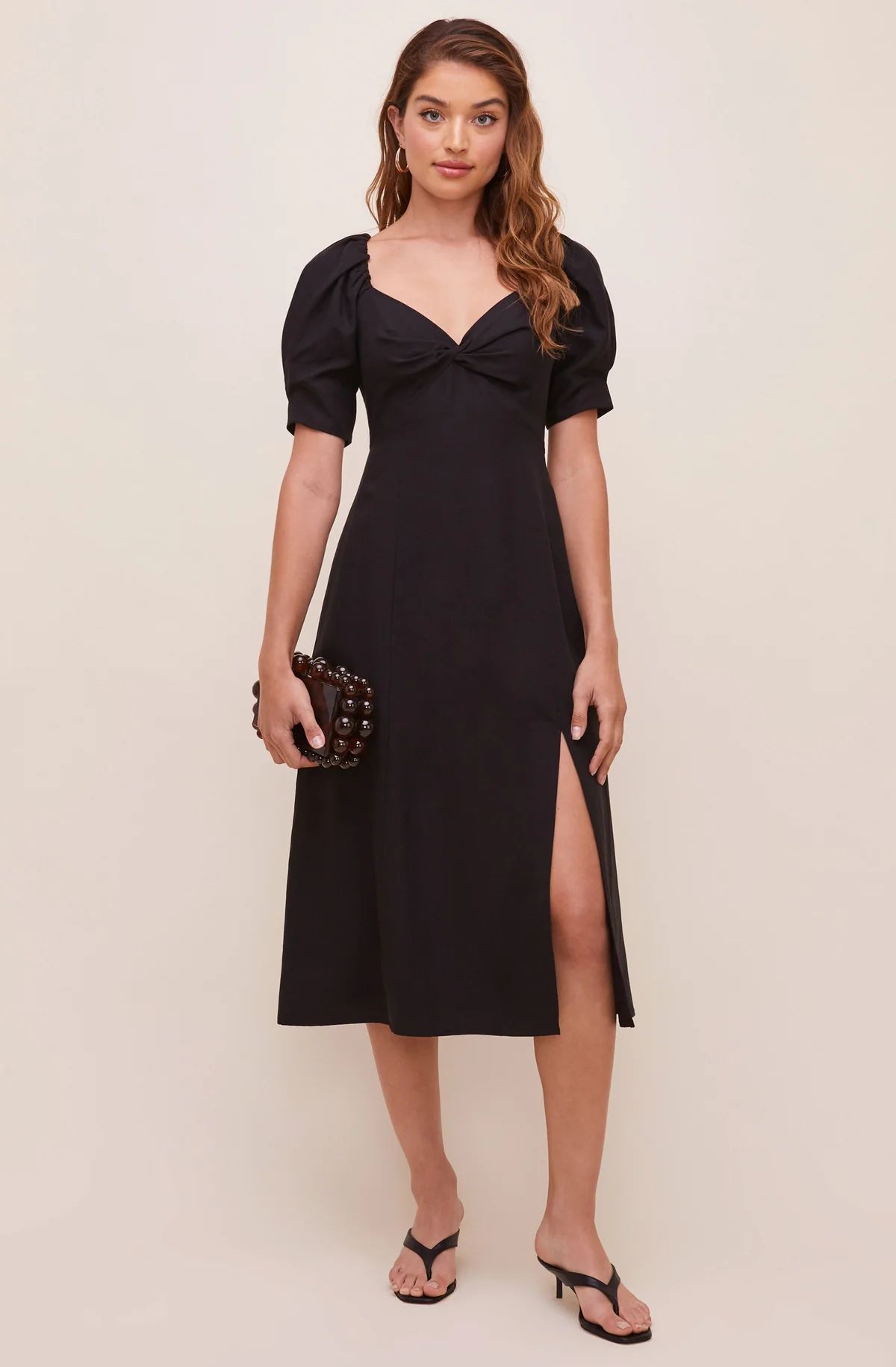 Fern Puff Sleeve Midi Dress | ASTR The Label (US)