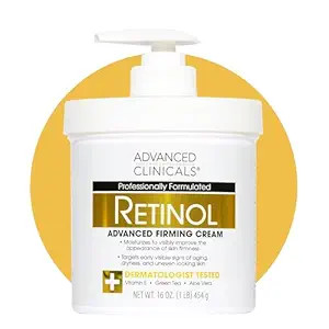 Advanced Clinicals Retinol Body Lotion & Face Moisturizer | Visible Anti Aging Skin Care Retinol ... | Amazon (US)